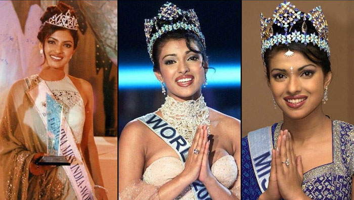Priyanka Chopra wins the Miss India World pageant.