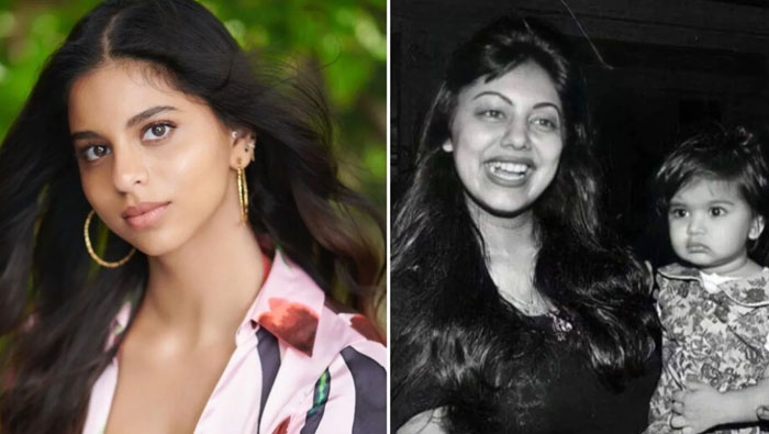 Suhana Khan with mother