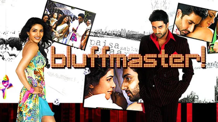 During the filming of the Bollywood movie Bluffmaster