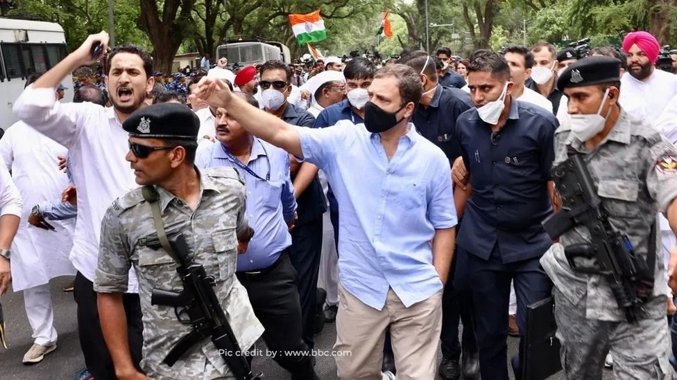 Rahul Gandhi marched to the Enforcement Directorate office in Delhi 