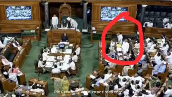BJP's Amit Malviya shared video of Rahul purportedly blowing a flying kiss in the Lok Sabha